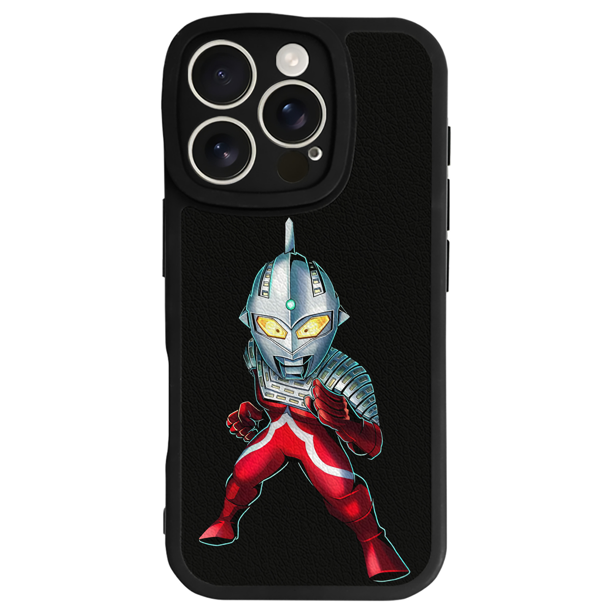 （画像用） ウルトラマン Ultraman 【iPhone 16シリーズ対応】シリコンスマホケース（レザー調） 材質：シリコン